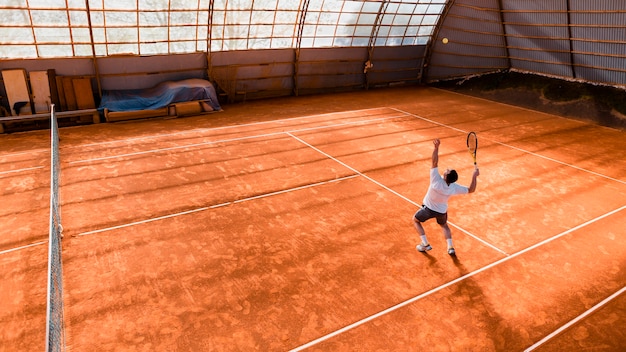 Foto jugador de tenis