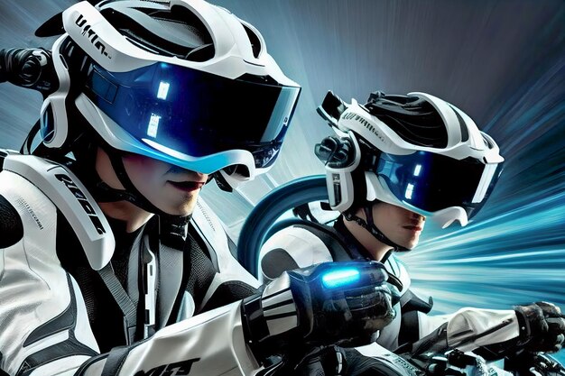 Jugadores con gafas de realidad virtual