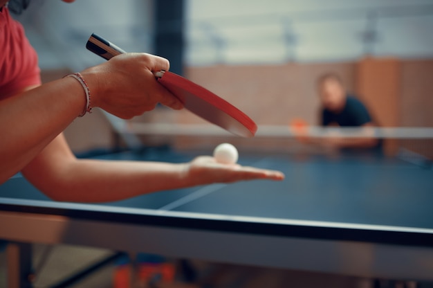 Jugadores de ping pong