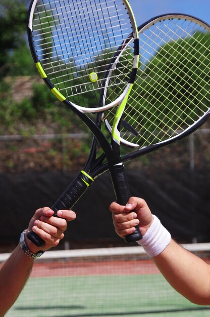 Foto jugadores de tenis