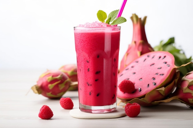 Jugo fresco de pitahaya