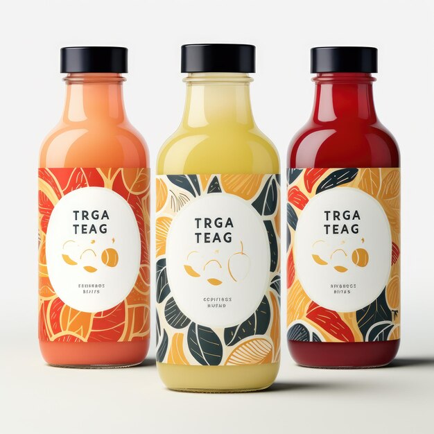 El jugo de frutas de Fusion Blend Tiago revela un vibrante logotipo inspirado en el marroquí Zellige Picasso