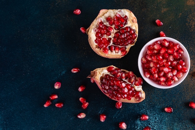 Jugo de granada roja