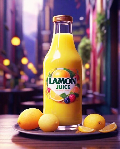 Foto jugo de limón