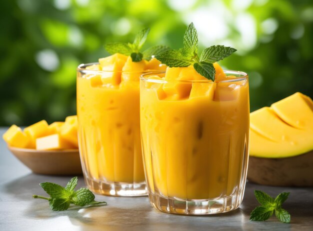 Jugo de mango fresco