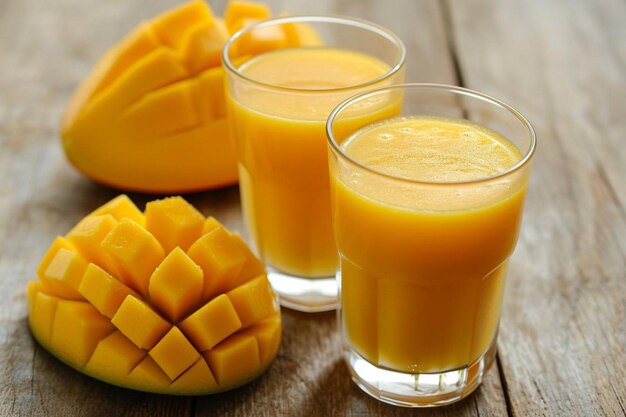 Jugo de mango fresco