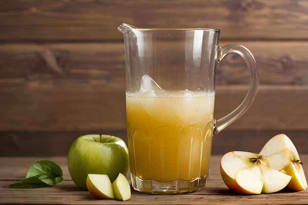 Jugo de manzana fresco