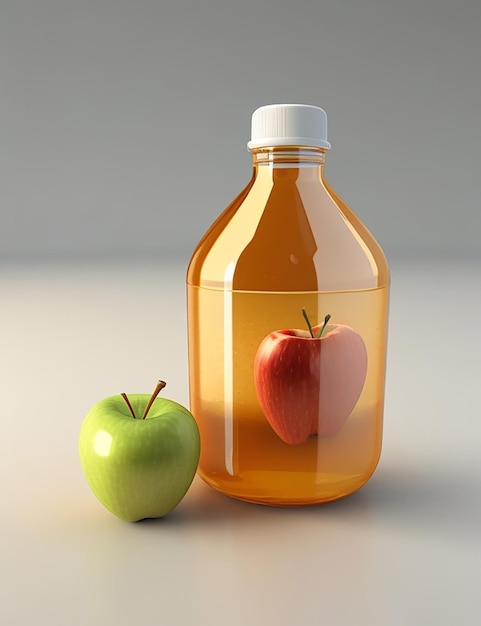 Jugo de manzana modelo 3d