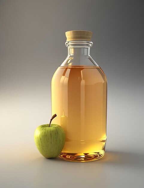 Jugo de manzana modelo 3d