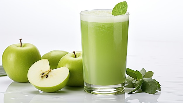 Jugo de manzana verde fresco imagen generada por IA