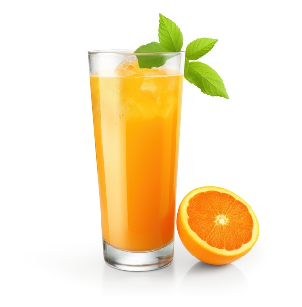 Foto jugo de naranja fresco