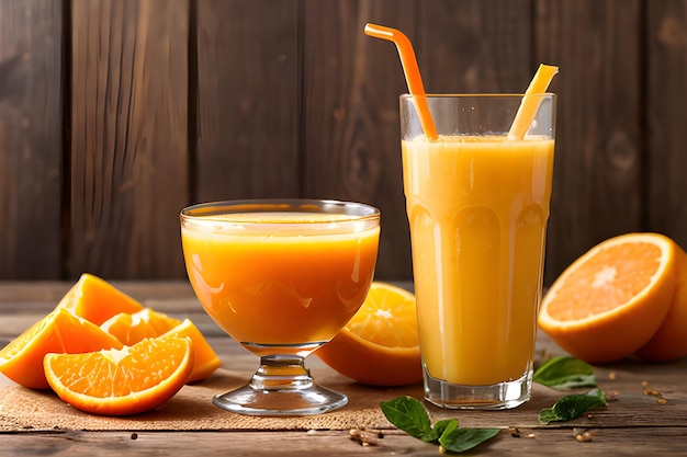 Jugo de naranja fresco