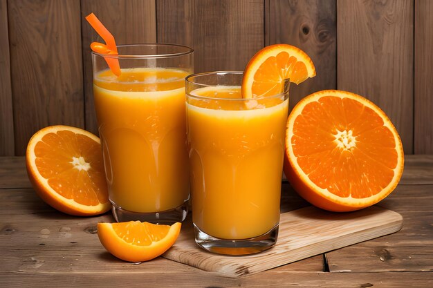 Jugo de naranja fresco