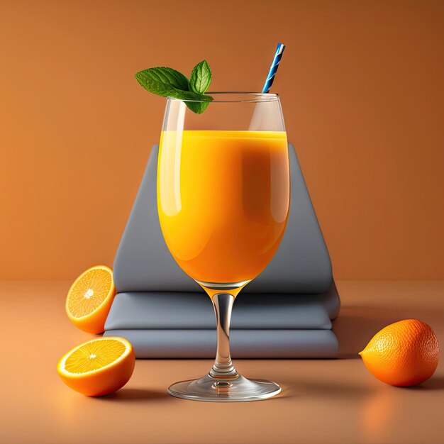 Jugo de naranja fresco