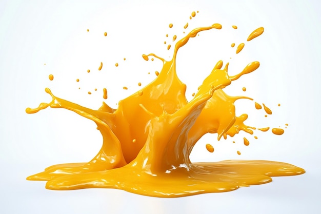 Jugo de naranja salpicado