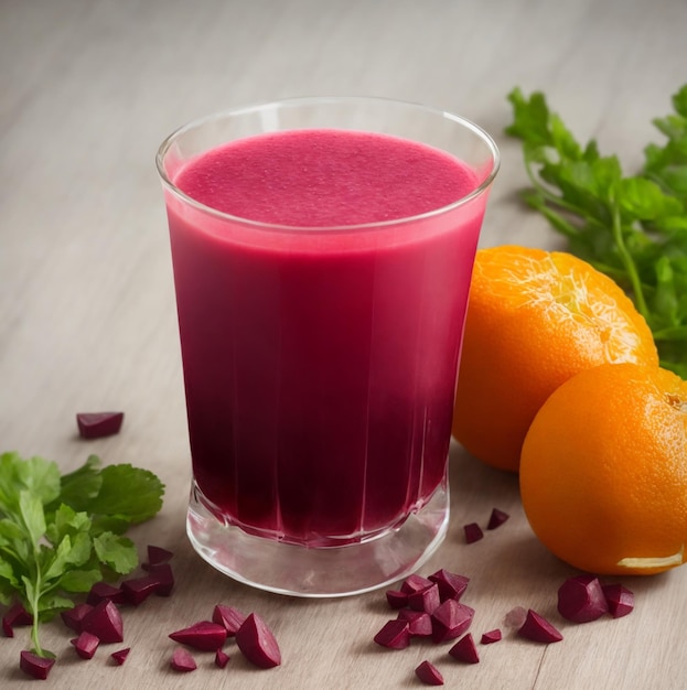 Jugo de remolacha con naranja