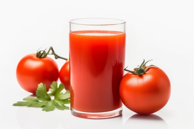 Jugo de tomate fresco Generar Ai