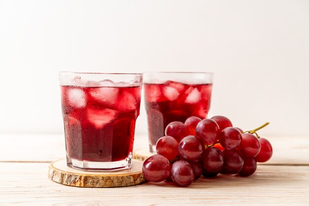 Jugo de uva fresco