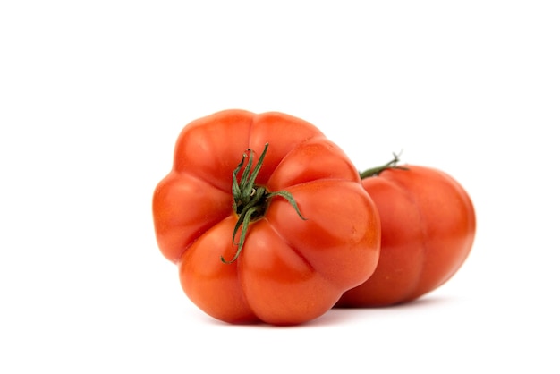 el jugoso tomate rojo fresco