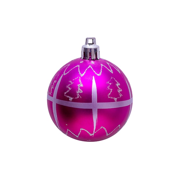 Juguete de Navidad - bola de Navidad rosa.