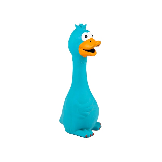 juguete de pájaro masticador azul para perro