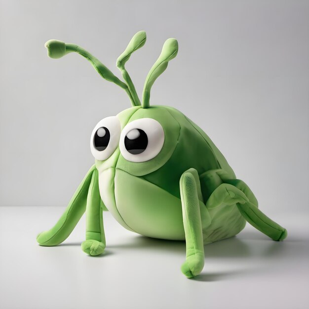 Juguete de peluche Grasshopper en un fondo transparente PSD