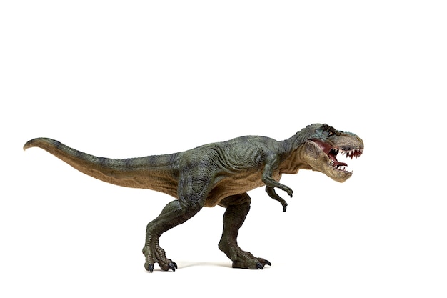 Foto juguete realista de tyrannosaurus