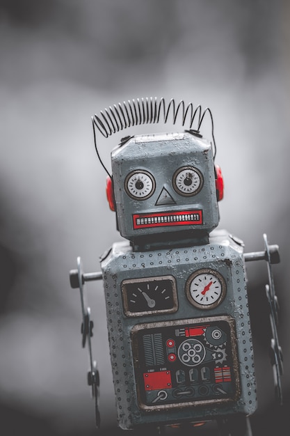 Juguete retro estaño robot