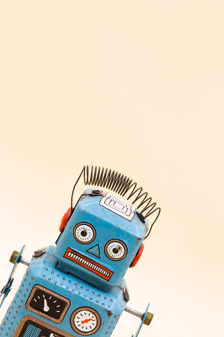 Foto juguete de robot retro