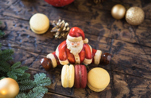 Juguete de santa con macaron