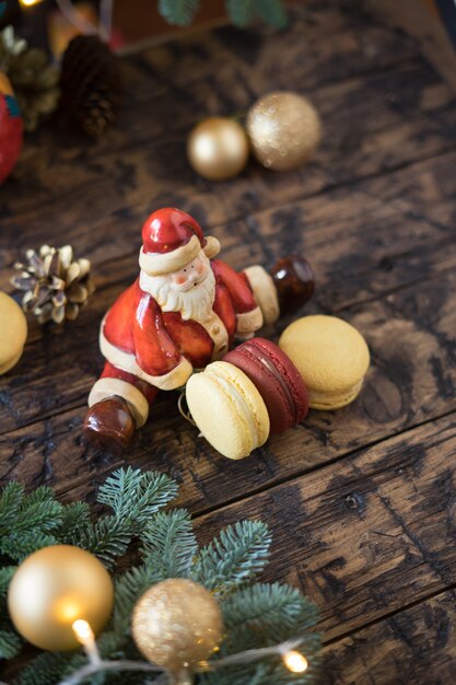 Juguete de santa con macaron