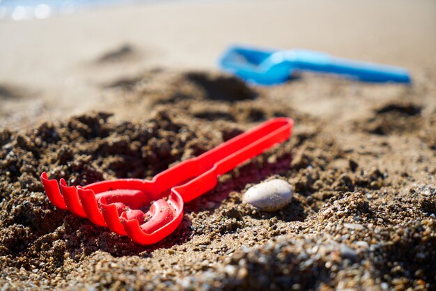 Juguetes en la playa