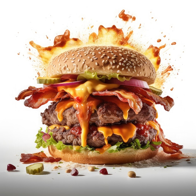 Juicy Burger explodiert