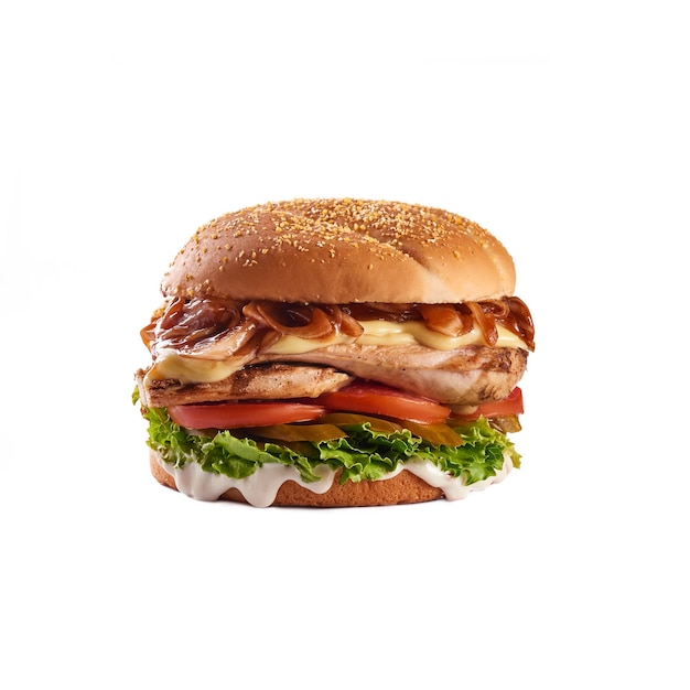 Juicy Burger Schnellessen köstliches Burger-Bild