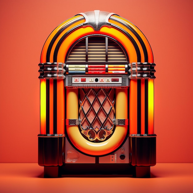 Jukebox de los 70 colorido