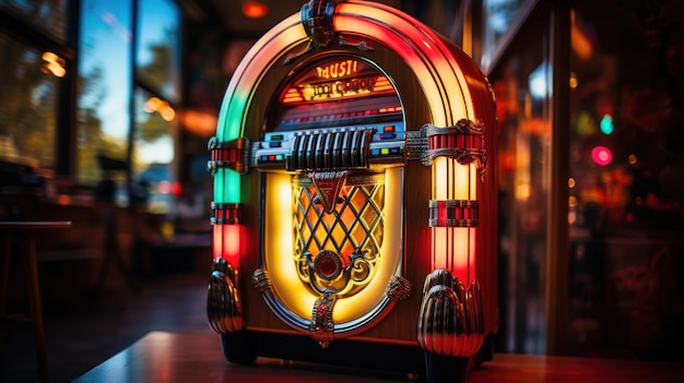 Jukebox vintage tocando música