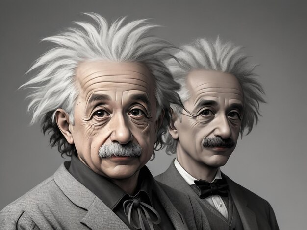 Foto julho 26 2018 retrato de albert einstein famoso cientista ilustração vetorial