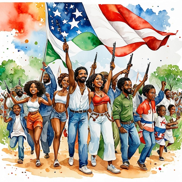 Foto juneteenth un día para la libertad