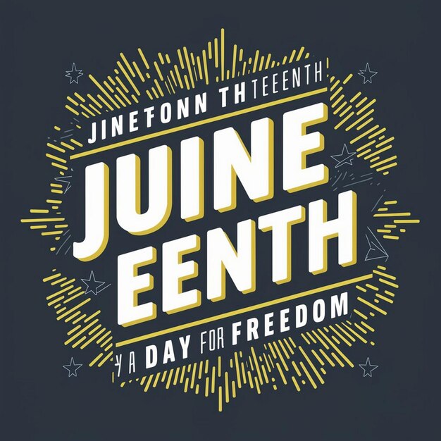 Foto juneteenth um dia para a liberdade celebração apresentação