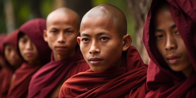 Junge buddhistische Mönche in Myanmar