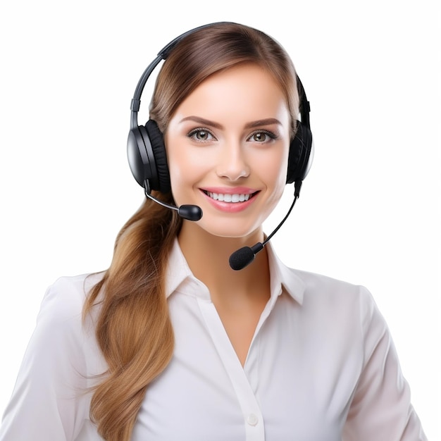 Junge Callcenter-Mitarbeiterin