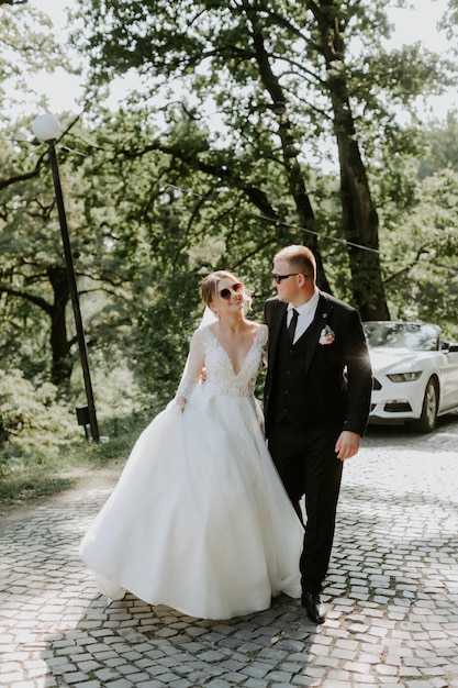 Junge Familie, die Hochzeit, das Brautpaar