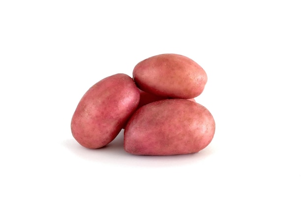 Junge Kartoffel isoliert auf weißem Hintergrund Gemüse