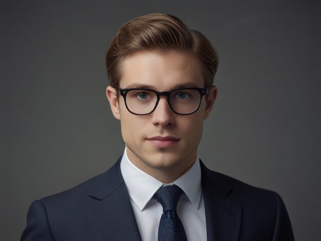 Foto junge professionelle männliche investmentbanker lächeln