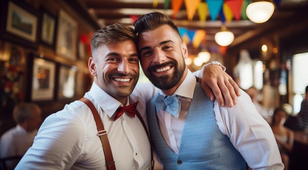 Foto junge schwulen hochzeitsszene hochzeit junger schwulen