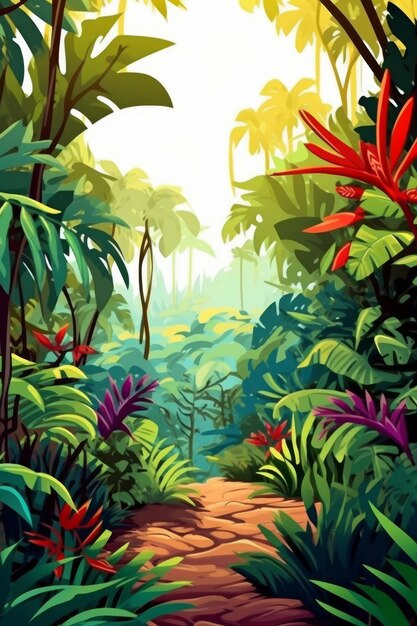 Foto la jungla tropical ultra realista