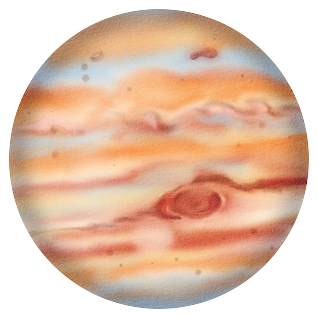 Júpiter o quinto planeta do sistema solar objeto isolado para escolas lição de astronomia caderno