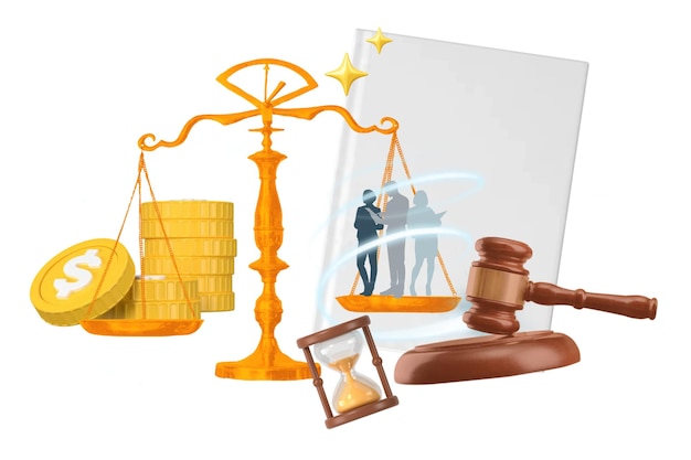 Justiça png colagem remix fundo transparente