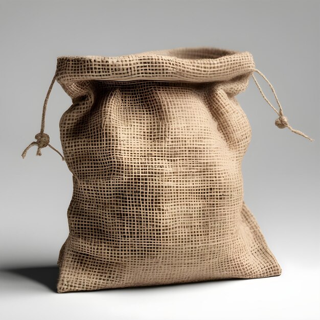 Foto jute-tasche als nachhaltiges zubehör