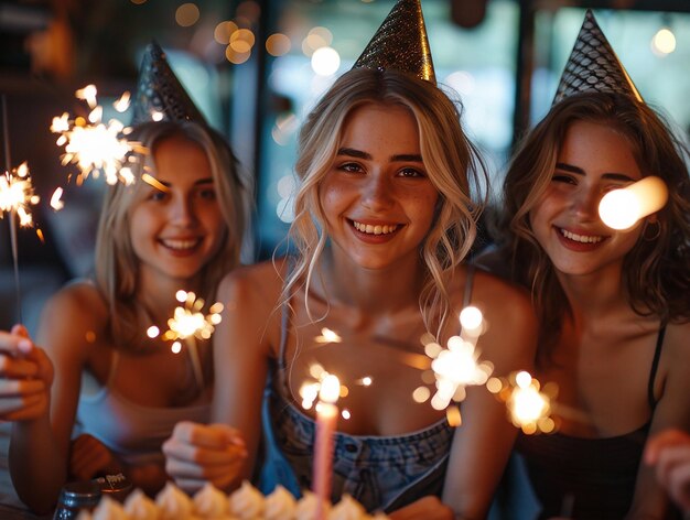 La juventud alegre en el Parque Cone